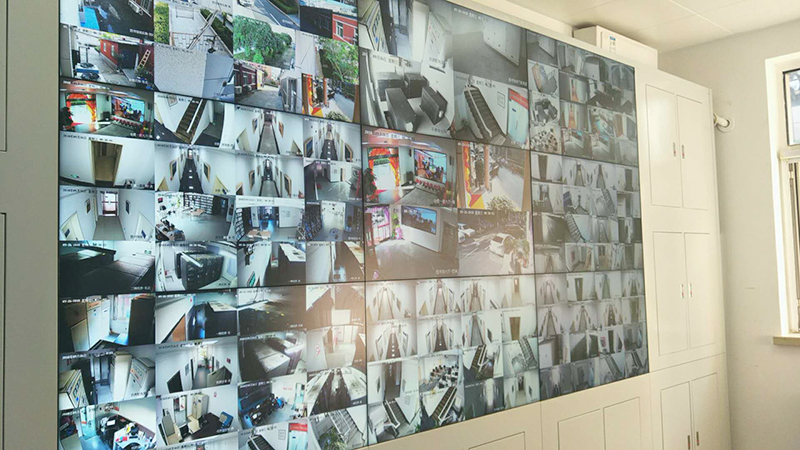 北京农科院传达室监控46寸3X3拼接屏案例完美收工