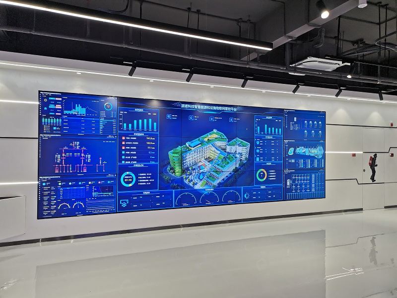 珠海某公司展厅引进55寸3x5十五连屏拼接项目