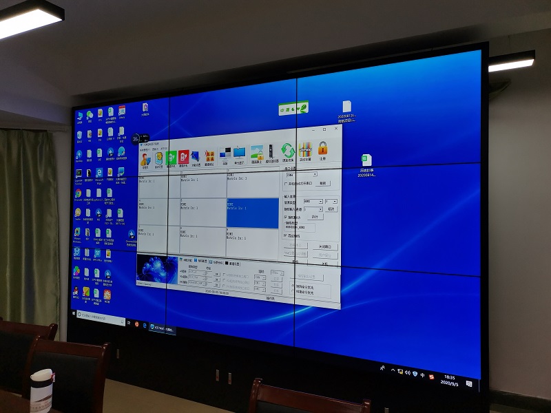 南昌航空学院能源服务中心3X3拼接屏案例